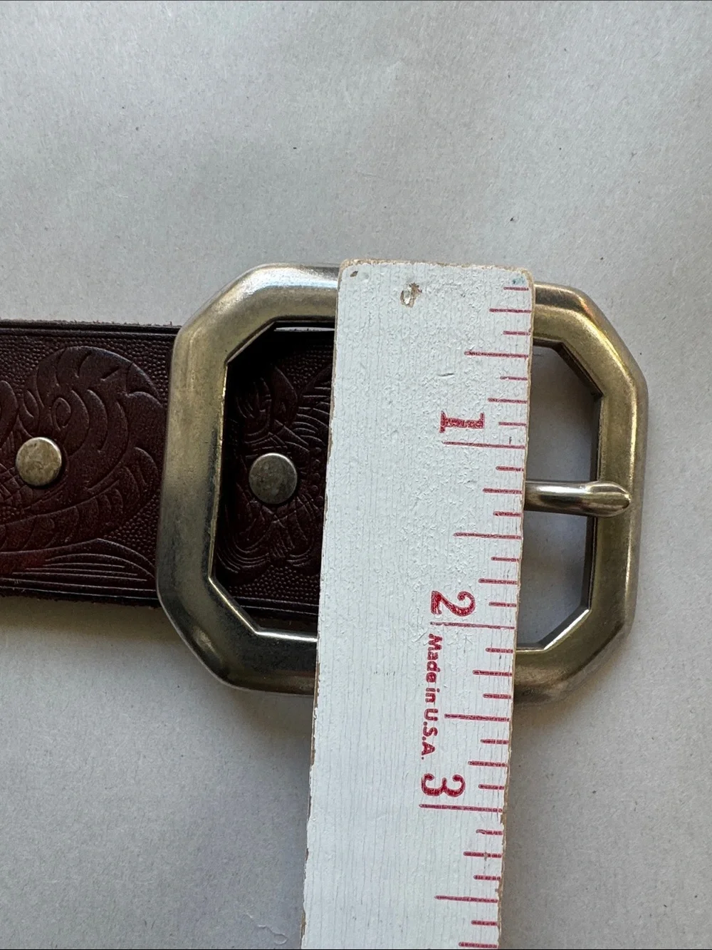 Denim & Supply Ralph Lauren Distressed Leather Belt Womens S snap on buckle